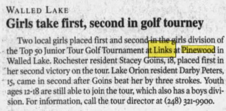Links at Pinewood - Jun 29 2003 Article (newer photo)